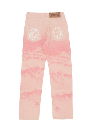 BILLIONAIRE BOYS CLUB Jeans Uomo Mountain Print Astro Denim Pant Pink da uomo