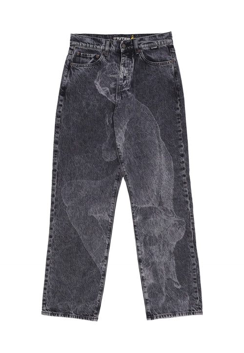 IUTER Jeans Uomo Ninph Loose Denim Pants Dark Grey da uomo