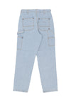 IUTER Jeans Uomo Rivets Fatigue Denim Light Blue da uomo