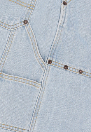 IUTER Jeans Uomo Rivets Fatigue Denim Light Blue da uomo