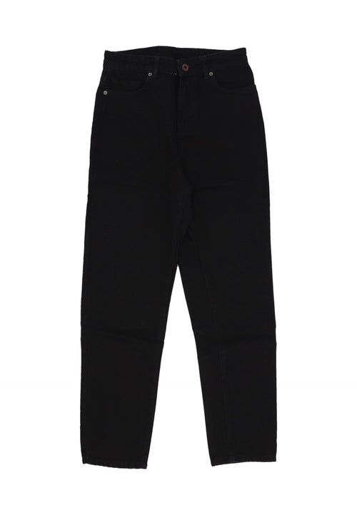 VISION OF SUPER Jeans Uomo Skull Print Denim Black da uomo
