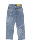 IUTER Jeans Uomo Spider Loose Denim Pants Blue Bleach da uomo