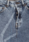 IUTER Jeans Uomo Spider Loose Denim Pants Blue Bleach da uomo
