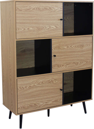 JEN---credenza-moderna-con-sei-vani-100x39,5x135-h-Marrone-Milani-Home