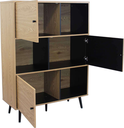 JEN---credenza-moderna-con-sei-vani-100x39,5x135-h-Marrone-Milani-Home