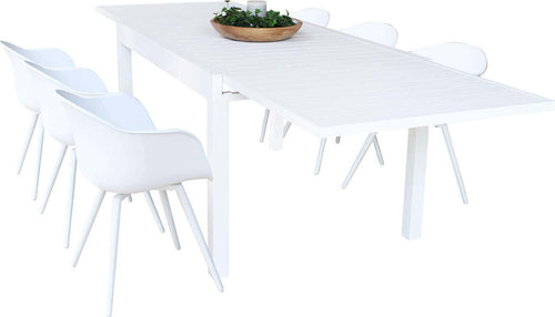 JERRI---set-tavolo-da-giardino-in-alluminio-con-6-sedie-135/270x90-Bianco-Milani-Home