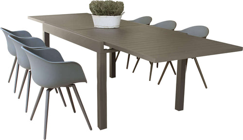JERRI---set-tavolo-da-giardino-in-alluminio-con-6-sedie-135/270x90-Taupe-Milani-Home