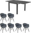 JERRI---set-tavolo-da-giardino-in-alluminio-con-6-sedie-90/180x90-Antracite-Milani-Home