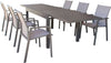 JERRI---set-tavolo-in-alluminio-cm-135/270x90x75-h-con-6-sedute-Taupe-Milani-Home