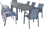JERRI---set-tavolo-in-alluminio-cm-135/270x90x75-h-con-8-sedute-Antracite-Milani-Home