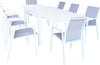 JERRI---set-tavolo-in-alluminio-cm-135/270x90x75-h-con-8-sedute-Bianco-Milani-Home