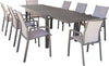 JERRI---set-tavolo-in-alluminio-cm-135/270x90x75-h-con-8-sedute-Taupe-Milani-Home