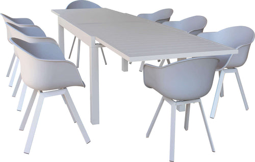 JERRI---set-tavolo-in-alluminio-cm-135/270x90x75-h-con-8-sedute-Tortora-Milani-Home