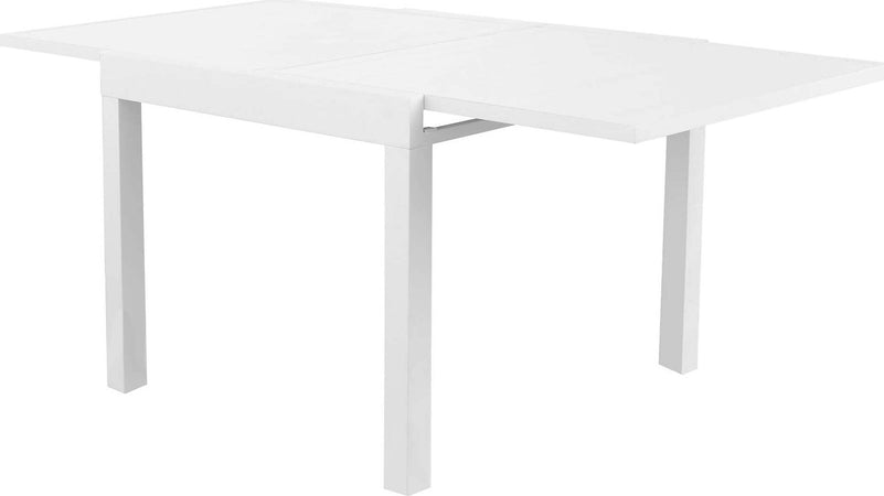 JERRI---set-tavolo-in-alluminio-cm-90/180x90x75-h-con-4-sedute-Bianco-Milani-Home