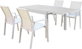 JERRI---set-tavolo-in-alluminio-cm-90/180x90x75-h-con-4-sedute-Tortora-Milani-Home