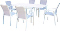 JERRI---set-tavolo-in-alluminio-cm-90/180x90x75-h-con-6-sedute-Bianco-Milani-Home