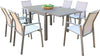 JERRI---set-tavolo-in-alluminio-cm-90/180x90x75-h-con-6-sedute-Taupe-Milani-Home