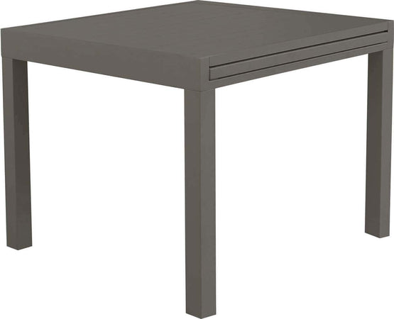 JERRI---set-tavolo-in-alluminio-cm-90/180x90x75-h-con-6-sedute-Taupe-Milani-Home