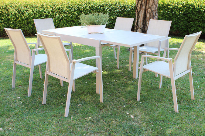 JERRI---set-tavolo-in-alluminio-cm-90/180x90x75-h-con-6-sedute-Tortora-Milani-Home