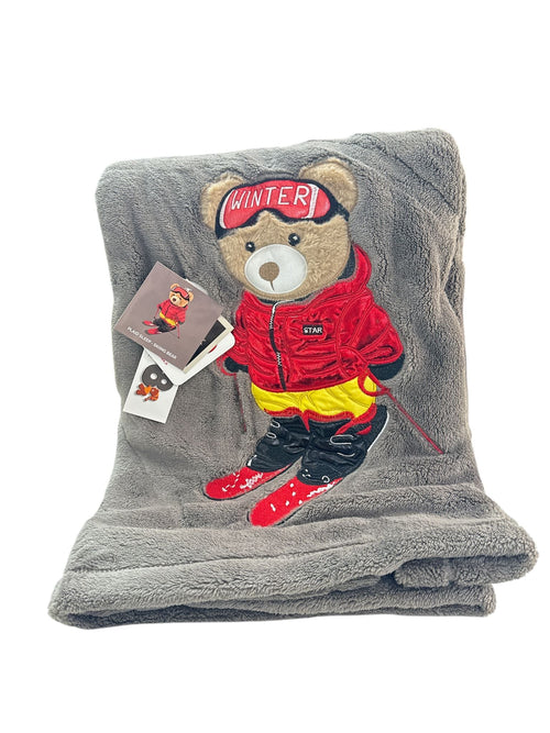 Plaid Daunex Sking Bear 150×200 cm – Microfibra Morbidissima