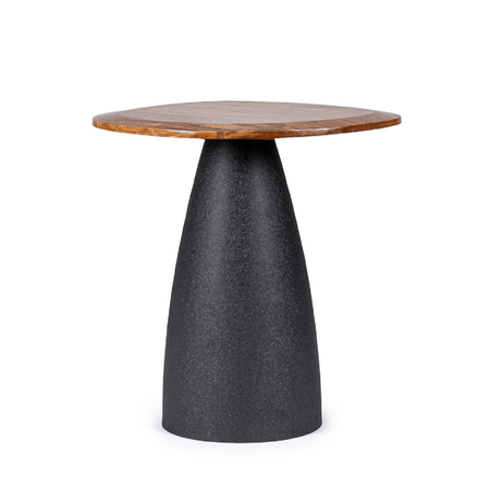 Tavolino stanley top natural, in legno di mango, con forma irregolare 50 x 43 x 50cm