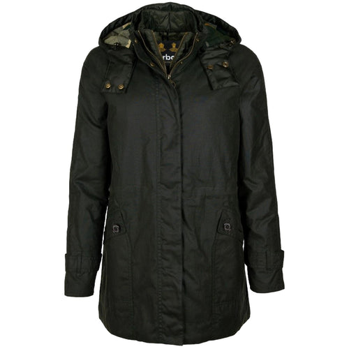 BARBOUR giacche impermeabili donna barbour - cannich wax - verde da donna