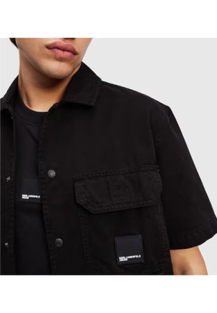 KARL LAGERFELD CAMICIA KLJ SS POCKET SHIRT da uomo