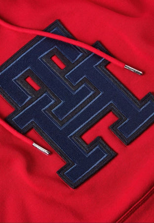 Tommy Hilfiger FELPA MONOGRAM APPLIQUE HOODIE da uomo