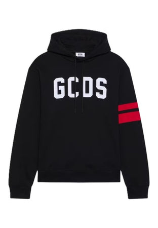 GCDS FELPA LOGO REGULAR HOODIE da uomo