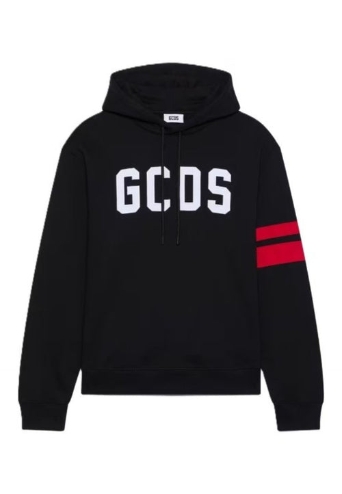 GCDS FELPA LOGO REGULAR HOODIE da uomo