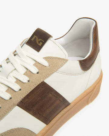 NeroGiardini Uomo Sneakers in pelle e camoscio