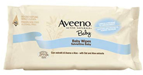 Johnson & Johnson Spa Aveeno Baby Salviettine 72 Pezzi