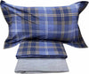 Jolie-Cavalieri-Elegante-Completo-Lenzuola-Matrimoniale-Misura-Maxi-in-Flanella-di-Cotone-KENSINGTON