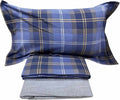 Jolie-Cavalieri-Elegante-Completo-Lenzuola-Matrimoniale-Misura-Maxi-in-Flanella-di-Cotone-KENSINGTON