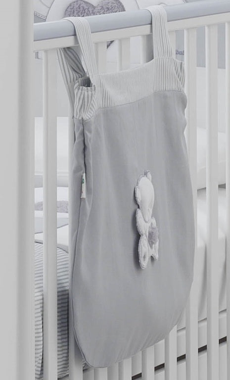 Tasca Letto Portapigiama Italbaby Jolie Oblò Grigio