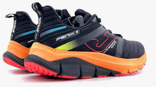 JOMA FENIX 2231 running uomo nera e arancione