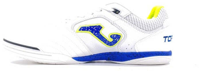 JOMA TOP FLEX 2342 Scarpa da calcetto indoor bianca con dettagli blu
