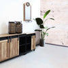 JORDAN---lavagnetta-con-orologio-Marrone-Milani-Home