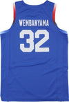 JORDAN-Canotta-Basket-Uomo-Limited-Road-Jersey-No-32-Victor-Wembanyama-Team-France-Hyper-Royal/white-da-uomo