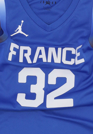 JORDAN-Canotta-Basket-Uomo-Limited-Road-Jersey-No-32-Victor-Wembanyama-Team-France-Hyper-Royal/white-da-uomo
