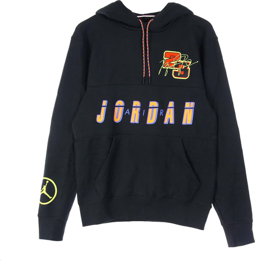 JORDAN-Felpa-Leggera-Cappuccio-Uomo-M-Sport-Dna-Po-Hoodie-Black/black/black/cyber-da-uomo
