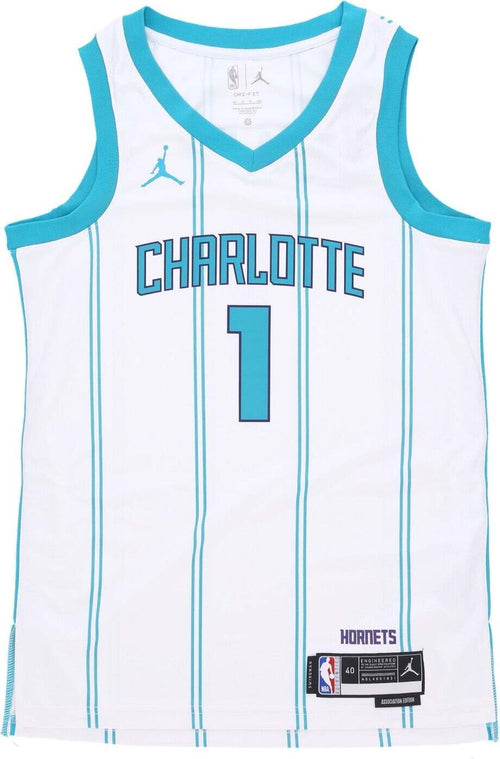 JORDAN-NBA-Canotta-Basket-Uomo-Nba-Association-Edition-22-Dri-fit-Swingman-Jersey-No-1-Lamelo-Ball-Chahor-White-da-uomo