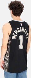 JORDAN-NBA-Canotta-Basket-Uomo-Nba-Statement-Edition-2022-Dri-fit-Swingman-Jersey-No-1-Victor-Wembanyama-Sanspu-Black/fit-Silver-da-uomo
