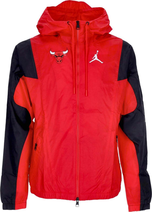 JORDAN-NBA-Giacca-a-Vento-Uomo-Nba-Courtside-Statement-Jacket-Chibul-University-Red/black-da-uomo