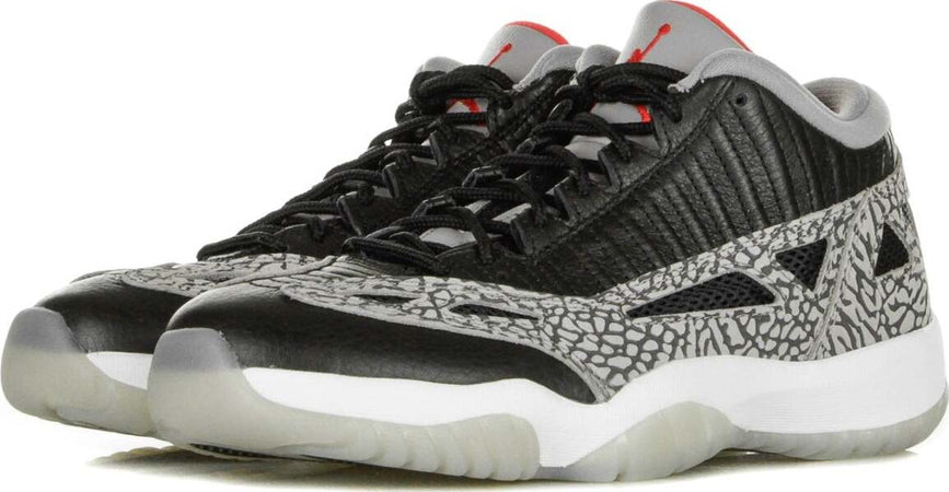 JORDAN-RETRO-Scarpa-Bassa-Uomo-Air-Jordan-11-Retro-Low-Ie-Black/fire-Red/cement-Grey/white-da-uomo