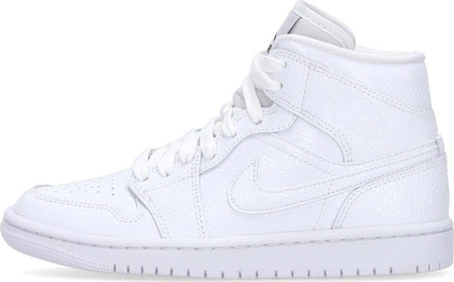 JORDAN-Scarpa-Alta-Donna-Wmns-Air-Jordan-1-Mid-White/white-da-donna