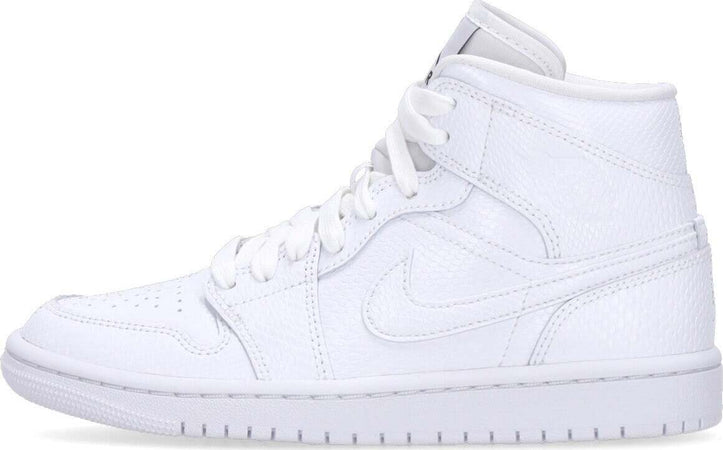 JORDAN-Scarpa-Alta-Donna-Wmns-Air-Jordan-1-Mid-White/white-da-donna
