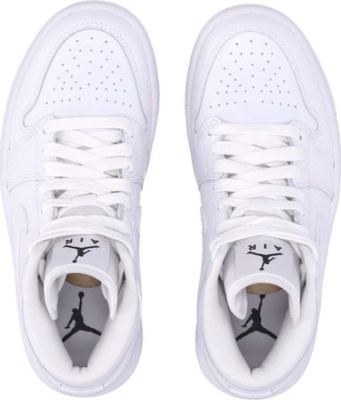 JORDAN-Scarpa-Alta-Donna-Wmns-Air-Jordan-1-Mid-White/white-da-donna