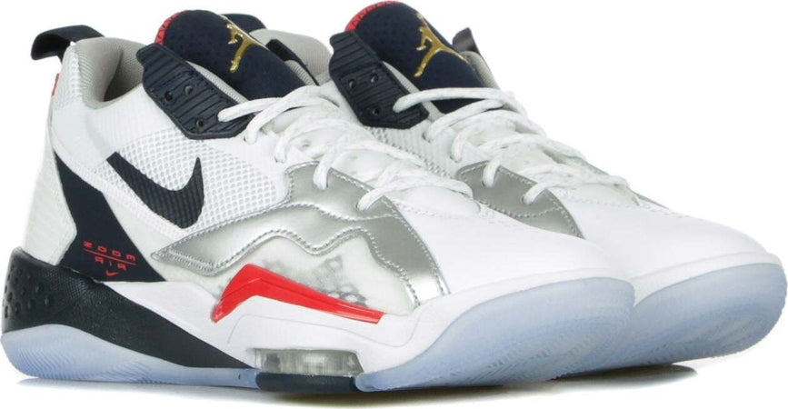 JORDAN-Scarpa-Alta-Uomo-Jordan-Zoom-92-White/obsidian/true-Red/metallic-Silver-da-uomo