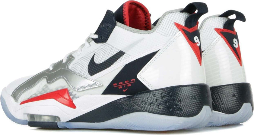 JORDAN-Scarpa-Alta-Uomo-Jordan-Zoom-92-White/obsidian/true-Red/metallic-Silver-da-uomo